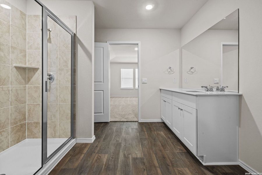 Furnished interior view inside a new home in Riverstone at Westpointe, San Antonio (Image 5).