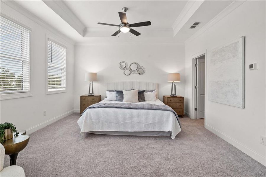 Furnished interior view inside a new home in Evanshire Townhomes, Duluth (Image 31).