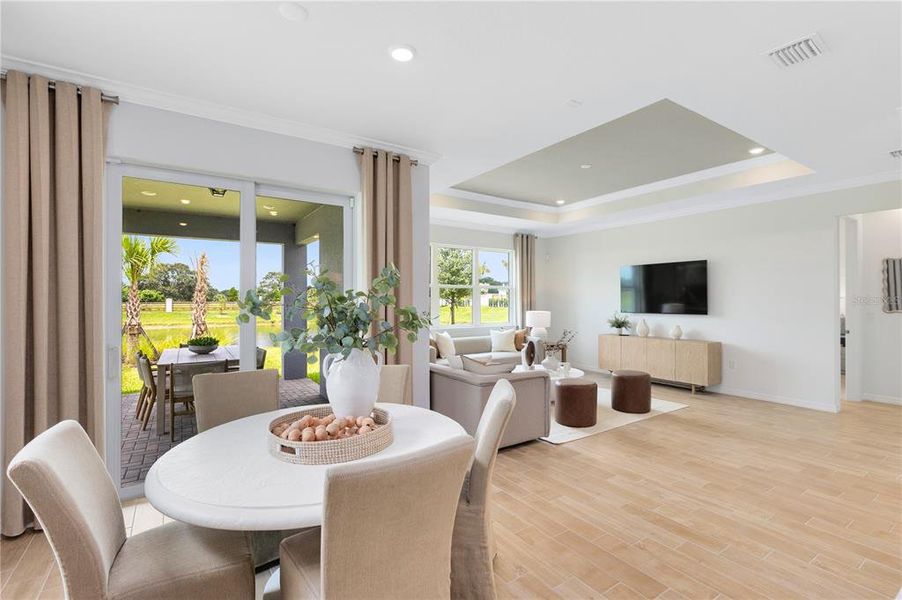 Furnished interior view inside a new home in Sunrise Estates, West Melbourne (Image 12).