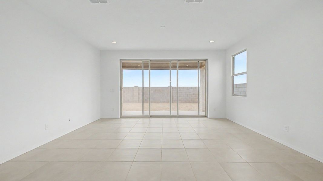 Dining room of the move-in ready single-story Clover by DRB Homes at Sienna Park, 1315 S. 215th Drive, Buckeye, Arizona 85326 Dining room of the move-in ready single-story Clover by DRB Homes at Sienna Park, 1315 S. 215th Drive, Buckeye, Arizona 85326