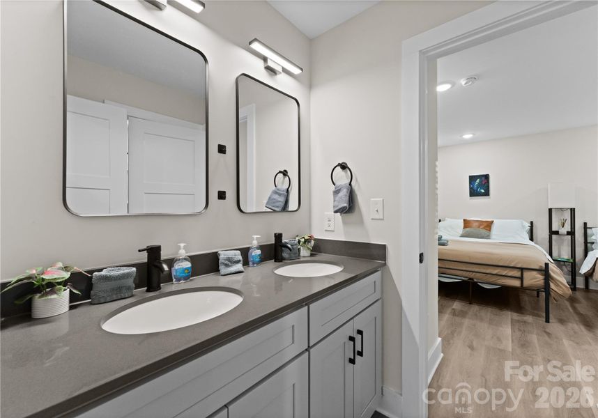 Furnished interior view inside a new home in , Charlotte (Image 17). Furnished interior view inside a new home in , Charlotte (Image 17).