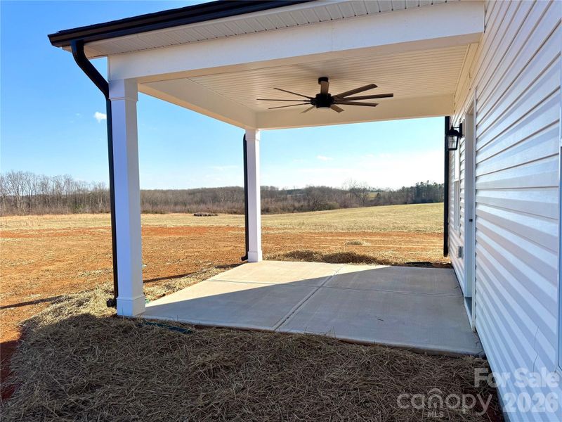 Exterior details and patio area of a home in , Mocksville (Image 3).