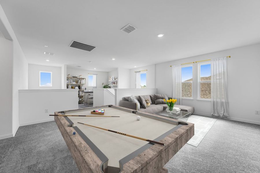 Furnished interior view inside a new home in River Ridge, Crandall (Image 10).