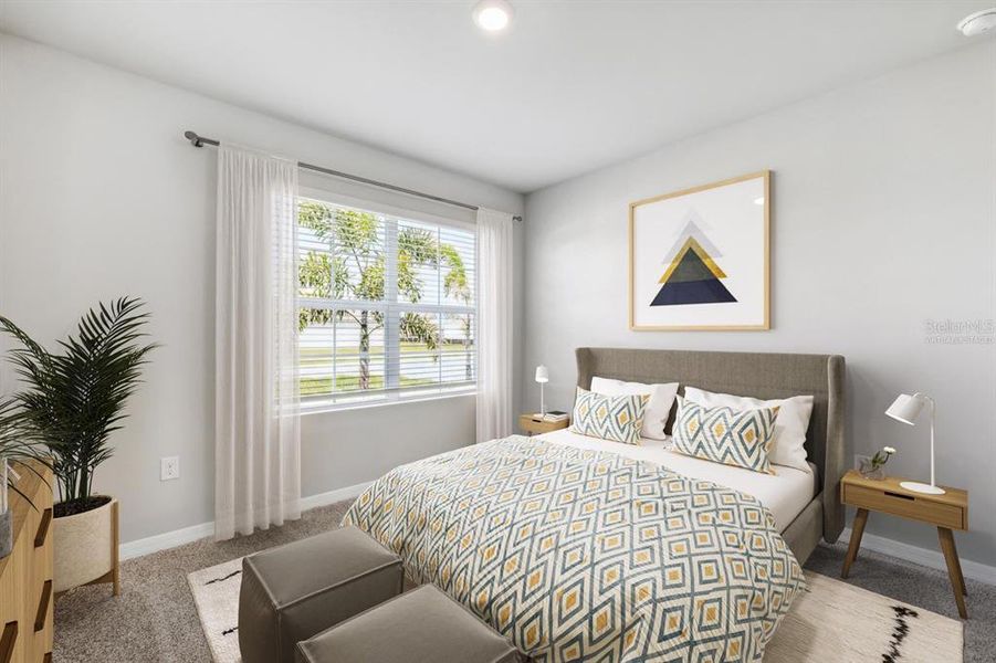 Furnished interior view inside a new home in Coral Lakes - Tradition & Express, Punta Gorda (Image 8).