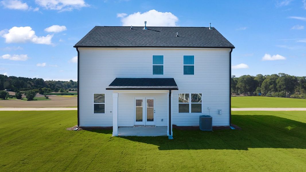 Representative exterior details of a home built from the Penwell by D.R. Horton in Kingston Ranch at Lake Oconee, Buckhead (Image 3). Representative exterior details of a home built from the Penwell by D.R. Horton in Kingston Ranch at Lake Oconee, Buckhead (Image 3).