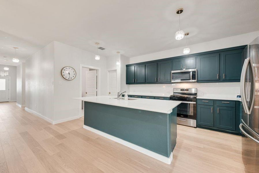 Furnished interior view inside a new home in Tesoro at Chisholm Trail Ranch, Crowley (Image 13).