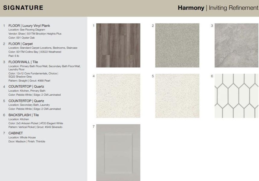 Design Selections.  This home is under construction and selections are subject to change.