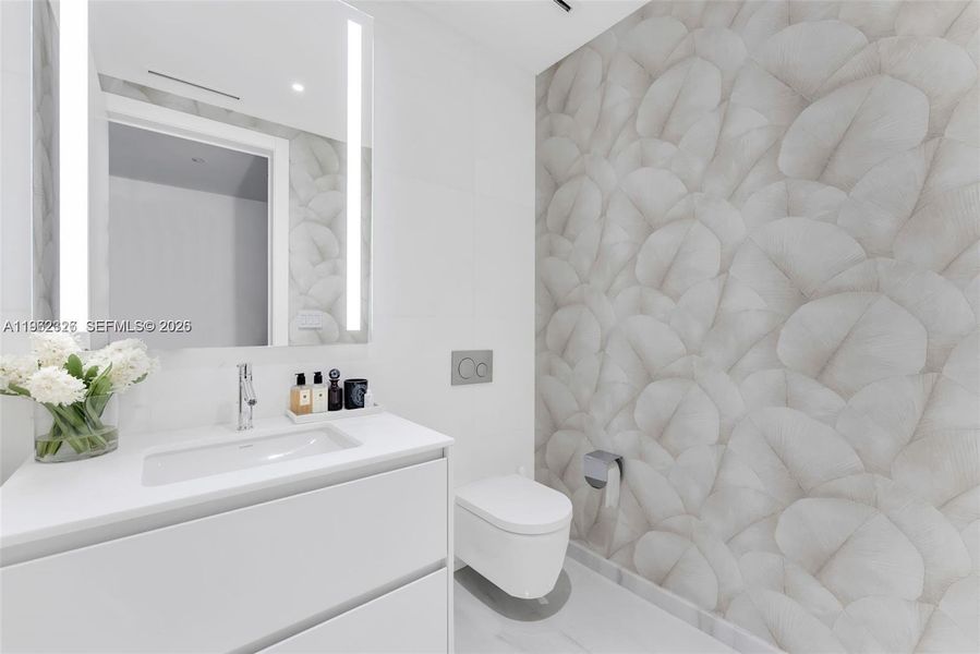 Furnished interior view inside a new home in , Miami (Image 9).