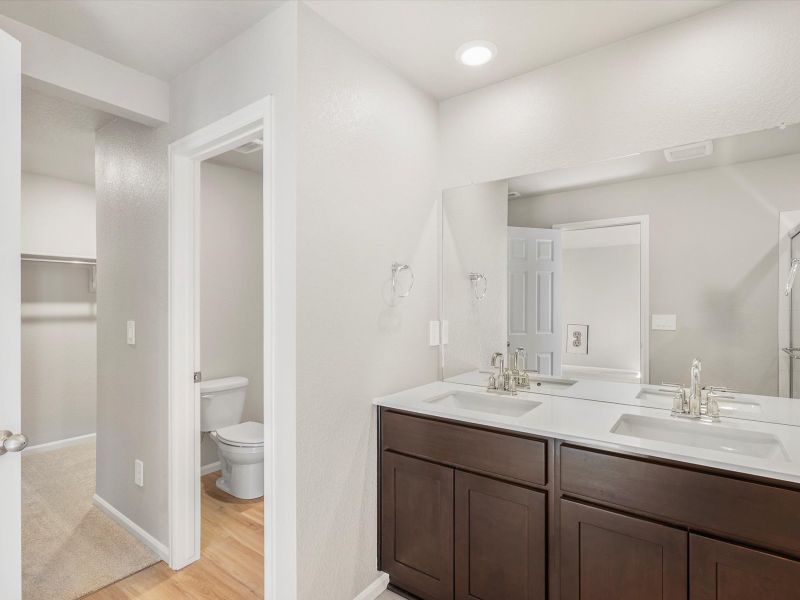 Furnished interior view inside a new home in Lorson Ranch : The Springs Collection, Colorado Springs (Image 5).