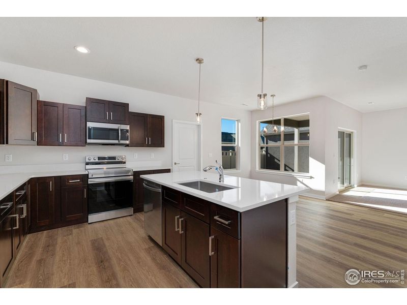 Furnished interior view inside a new home in , Fort Lupton (Image 7).