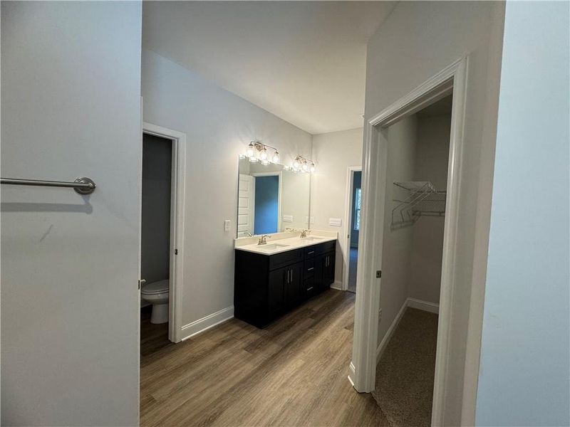 Furnished interior view inside a new home in The Fields of Walnut Creek, Pendergrass (Image 9).