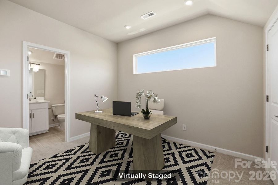 Furnished interior view inside a new home in , Charlotte (Image 9).