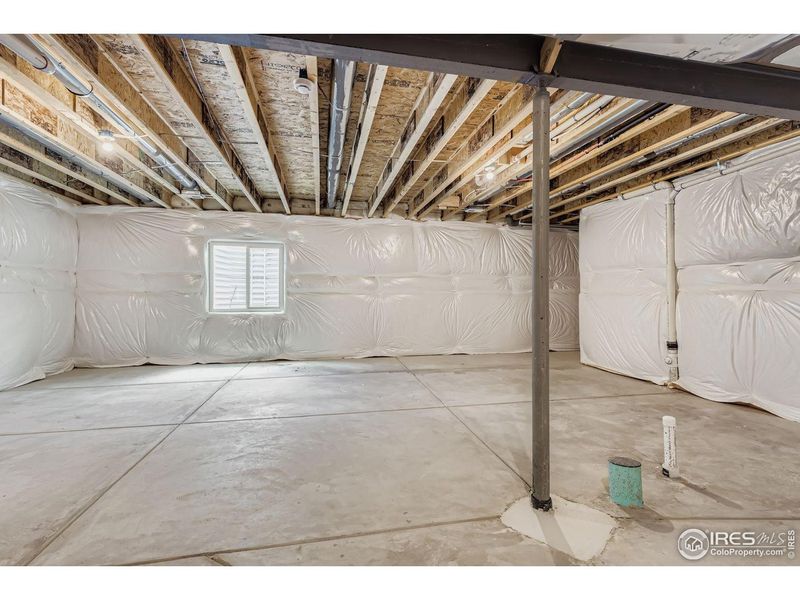 In-progress construction of a new home in Farmstead, Berthoud, CO (Image 36).