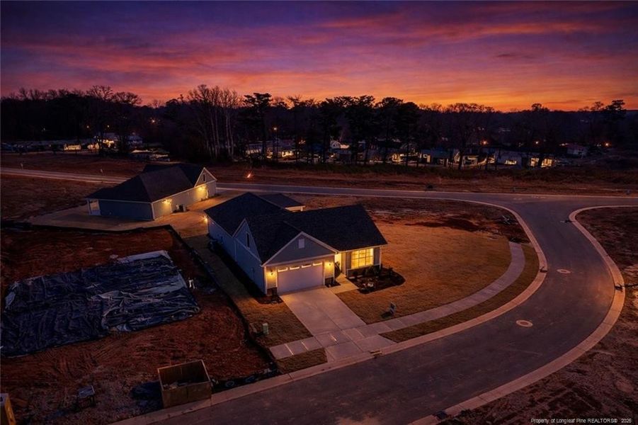 Front Aerial Twilight