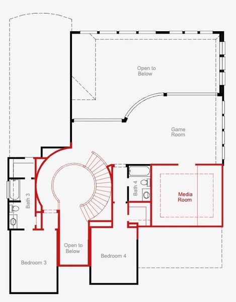 2D floor plan layout of this home in Pomona, Manvel, TX (Image 3).