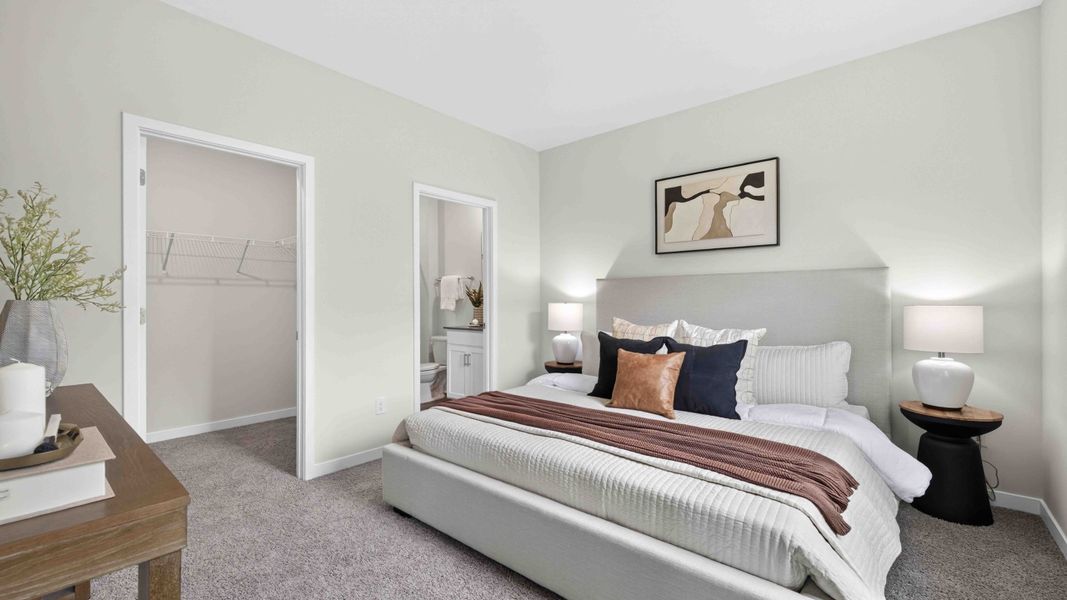Furnished interior view inside a new home in The Hamptons at Hickory, Hickory (Image 11). Furnished interior view inside a new home in The Hamptons at Hickory, Hickory (Image 11).