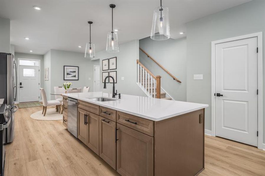 Furnished interior view inside a new home in Afton Arbors, Charlotte (Image 6).