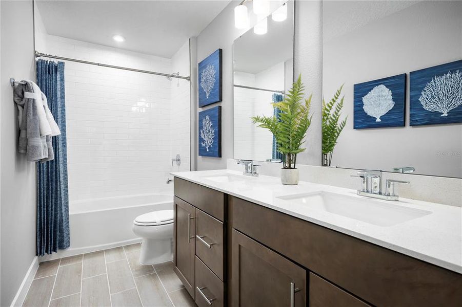 Furnished interior view inside a new home in Cedar Landings, Leesburg (Image 14).