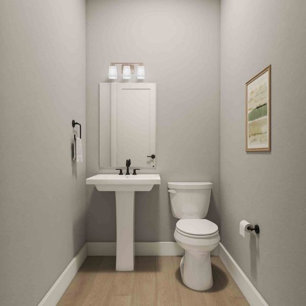 Representative furnished interior of a home built from the Lisbon by Tri Pointe Homes in Legacy Grove 90′, Montgomery (Image 24).