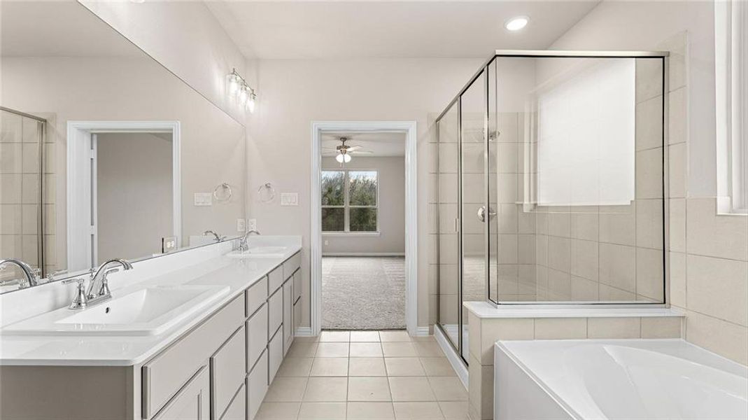 Furnished interior view inside a new home in The Oaks, Red Oak (Image 6).