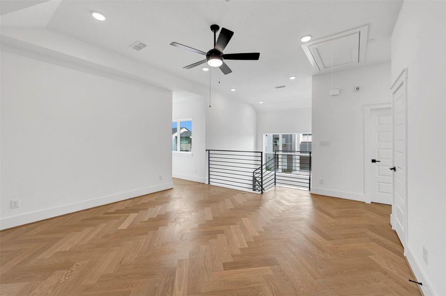 Spacious, unfurnished interior of a new home in Easthaven at Bridgeland Central - Horizon Collection, Cypress (Image 12).