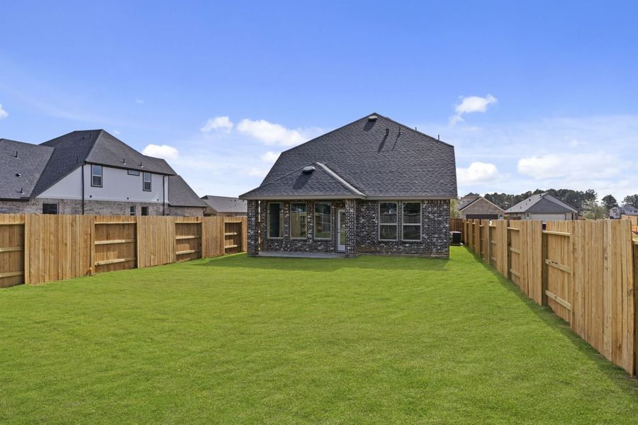 Exterior details and patio area of a home in Sorella, Tomball (Image 2). Exterior details and patio area of a home in Sorella, Tomball (Image 2).