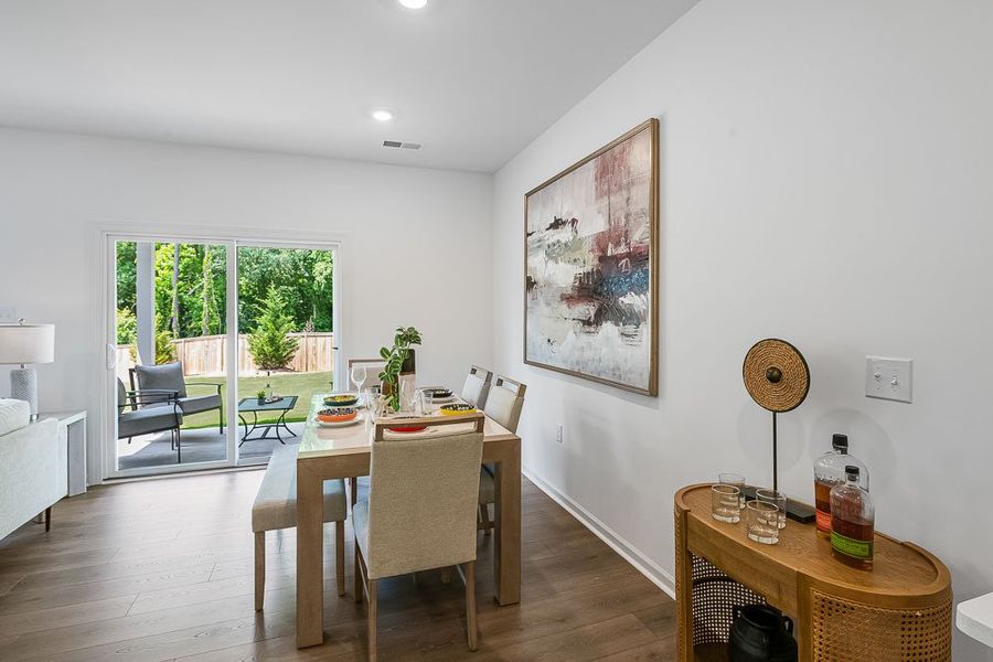 Furnished interior view inside a new home in Buffalo Townes, Garner (Image 22).