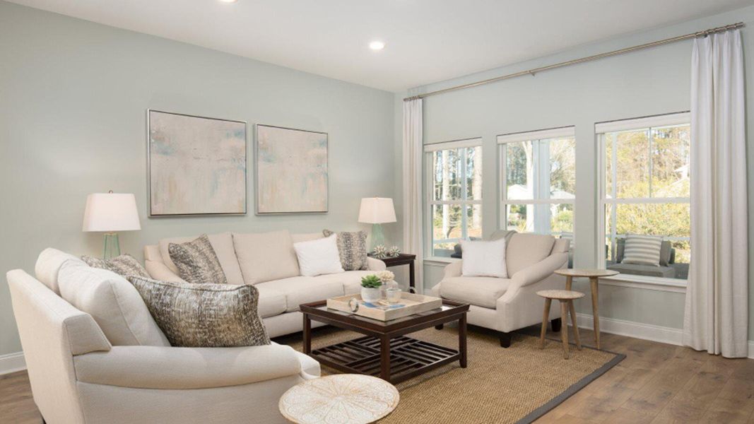 Furnished interior view inside a new home in Sweetgrass at Summers Corner: Arbor Collection, Summerville (Image 3).