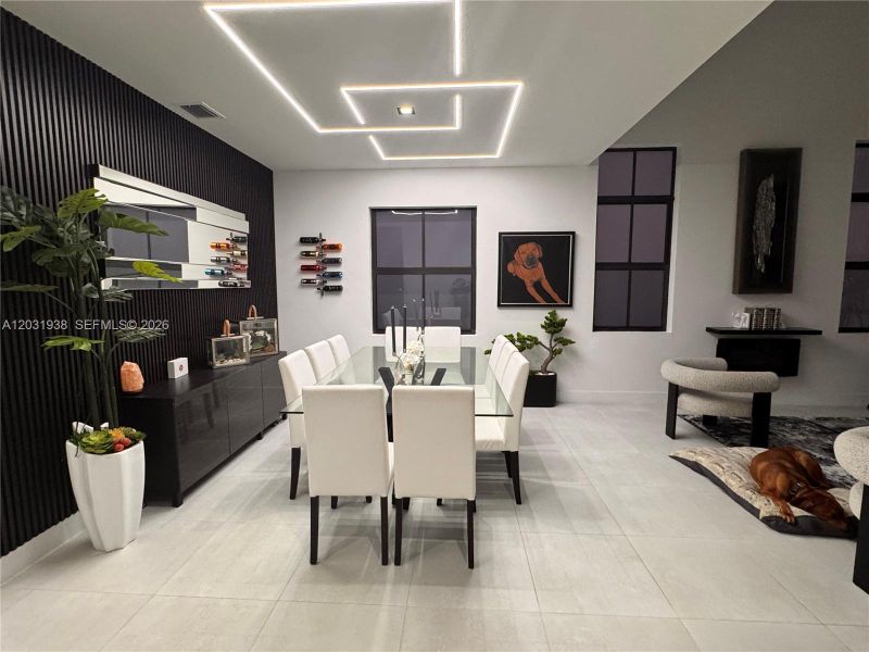 Furnished interior view inside a new home in , Miami (Image 12). Furnished interior view inside a new home in , Miami (Image 12).