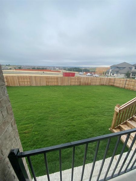 Private Backyard of Home Private Backyard of Home