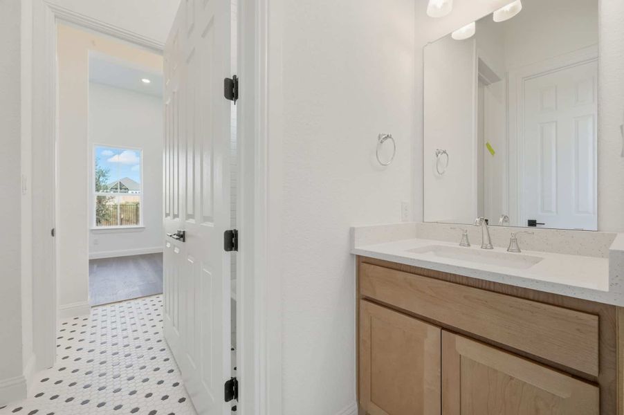 Furnished interior view inside a new home in Heights at San Gabriel, Georgetown (Image 11).