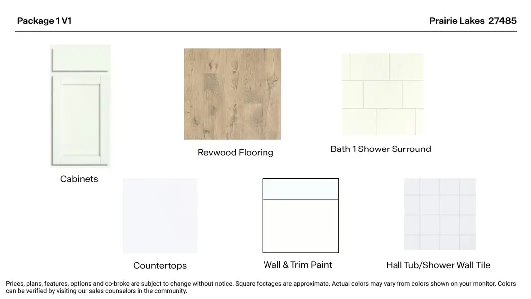Sample of building materials used in homes in Prairie Lakes, Buda (Image 3).