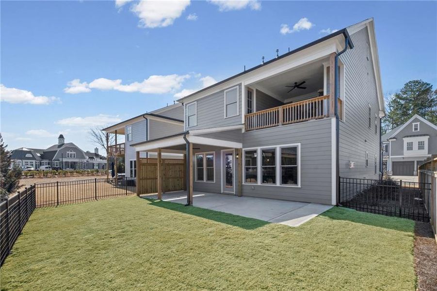 Exterior details and patio area of a home in , Canton (Image 32).