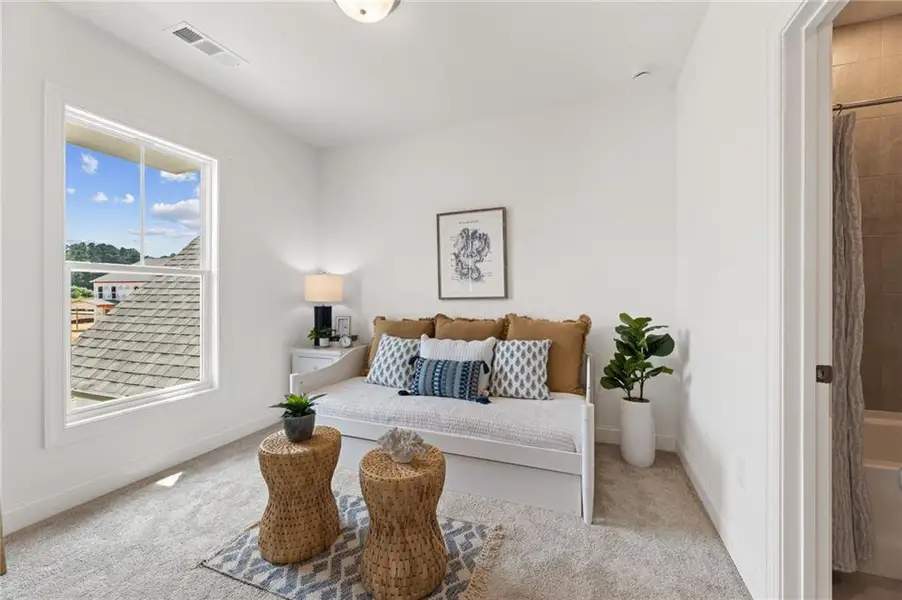 Furnished interior in a model home at Ashbury Commons in Powder Springs (Image 5).
