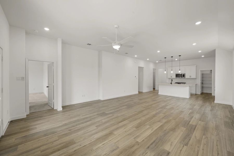 Open Kitchen-Living-Dining Room