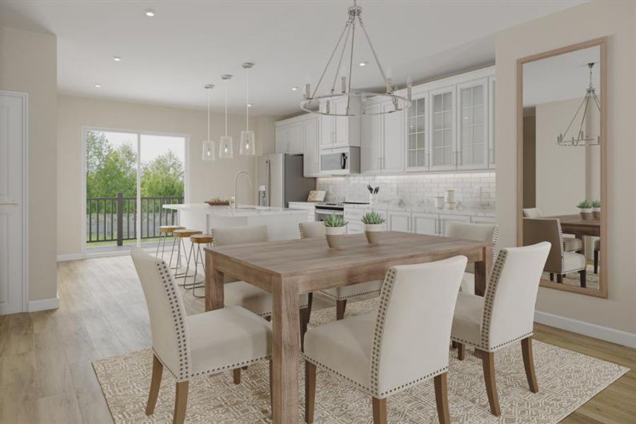 Furnished interior view inside a new home in Spring Branch Townhomes, Smyrna (Image 2).