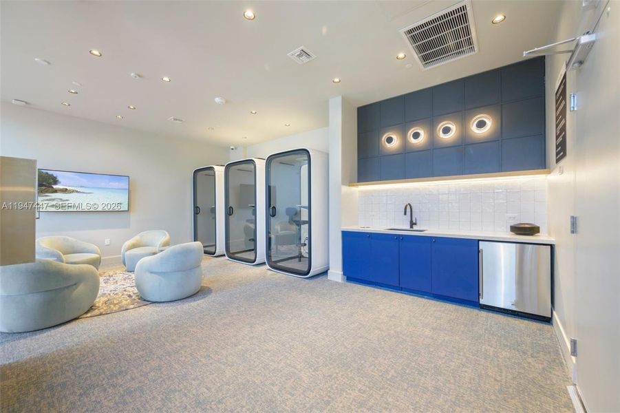 Furnished interior view inside a new home in , Miami Beach (Image 6).