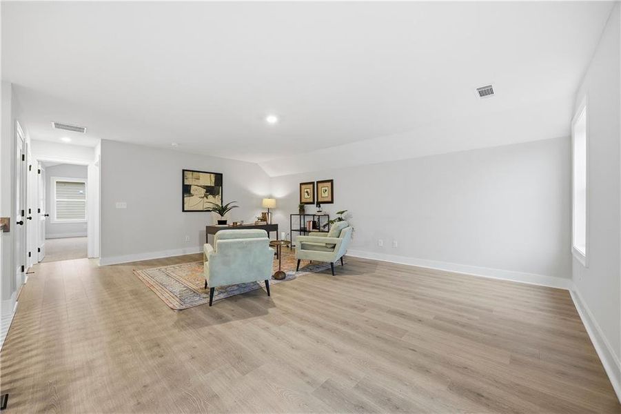 Furnished interior view inside a new home in Yellowstone Farms, Cumming (Image 10).