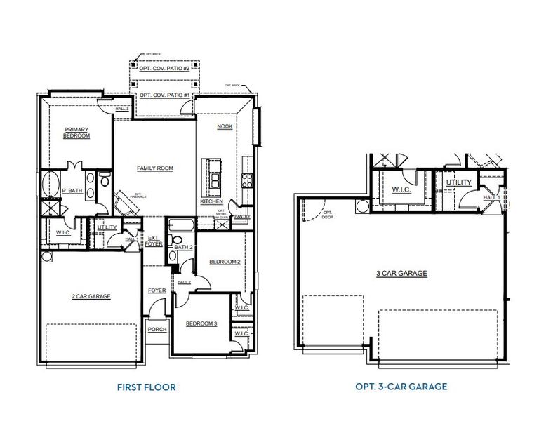 2D floor plan layout for the Concept 1455 by Landsea Homes in Pirate Village, Granbury, TX (Image 3). 2D floor plan layout for the Concept 1455 by Landsea Homes in Pirate Village, Granbury, TX (Image 3).