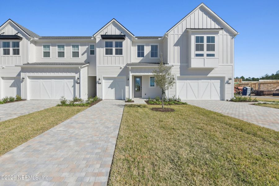 Front exterior of a new home in , St. Augustine, FL, highlighting curb appeal (Image 1). Front exterior of a new home in , St. Augustine, FL, highlighting curb appeal (Image 1).