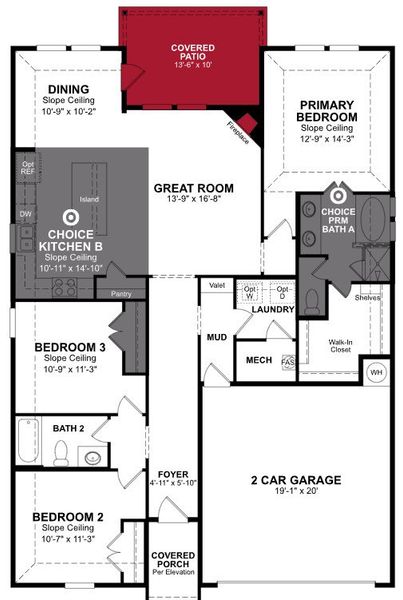 2D floor plan layout of this home in Whitewing Trails, Princeton, TX (Image 3). 2D floor plan layout of this home in Whitewing Trails, Princeton, TX (Image 3).