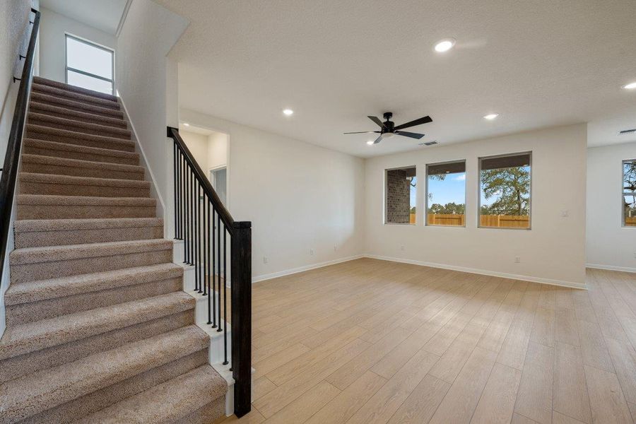 Spacious, unfurnished interior of a new home in The Colony, Bastrop (Image 39). Spacious, unfurnished interior of a new home in The Colony, Bastrop (Image 39).