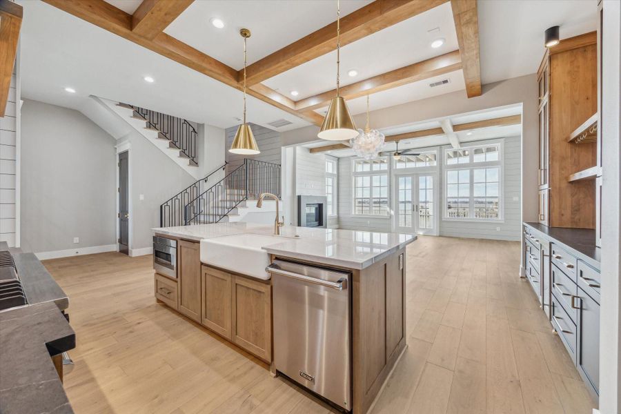 Beautiful open floor plan with expansive views of Clear Lake.   Perfect for entertaining!