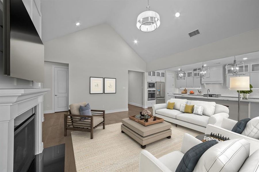 Furnished interior view inside a new home in Wellington, Haslet (Image 23).