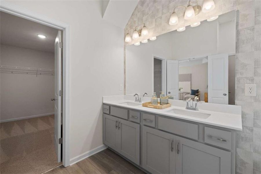 Furnished interior view inside a new home in Walden Park - The Retreat, Jonesboro (Image 31).