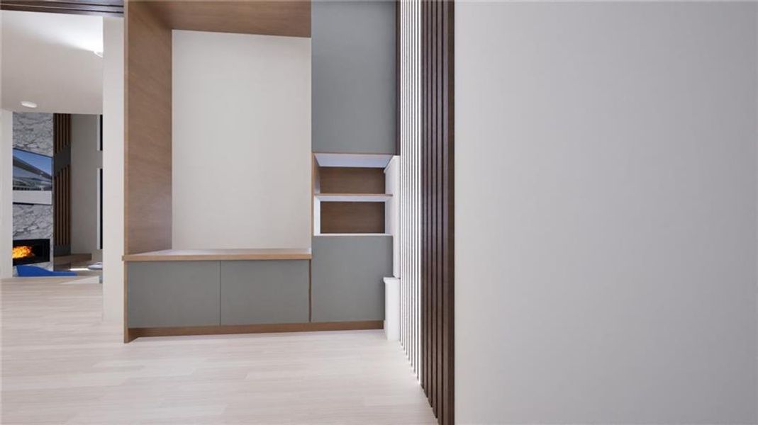 Furnished interior view inside a new home in , Atlanta (Image 10). Furnished interior view inside a new home in , Atlanta (Image 10).