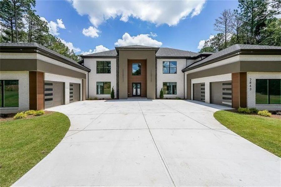 Front exterior of a new home in , Buford, GA, highlighting curb appeal (Image 27).