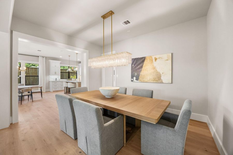 Formal Dining Room offers enough space for a large dining table.