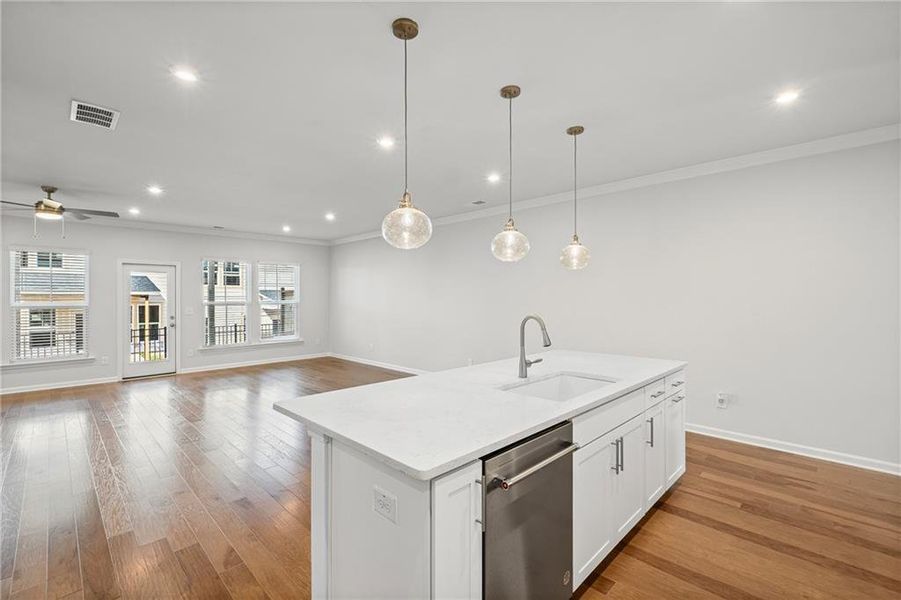 Furnished interior view inside a new home in Adler Springs, Powder Springs (Image 6).