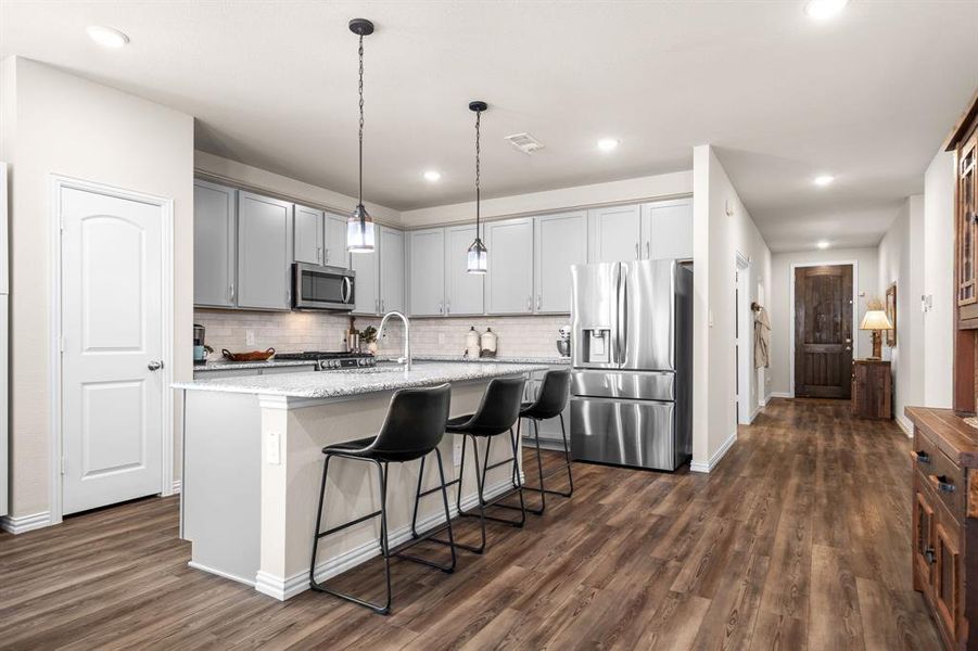 Stylish kitchen with modern appliances!